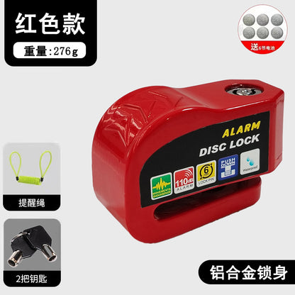 Universal Electric Bike Disc Brake Lock Motorcycle Lock Anti-Theft Bicycle Alarm Disc Brake Lock Mountain Bike Lock Bicycle Lock