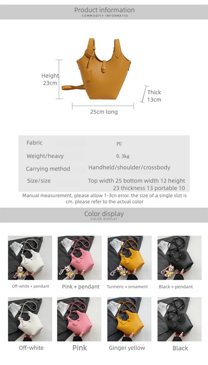 Niche Design Sense Simple Commuting Versatile Bucket Bag