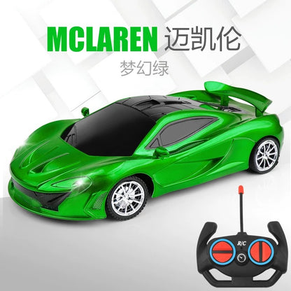 1:18Wireless Remote Control Racing Car High-Speed Drift Charging Light Small Car Boys Children's Toys