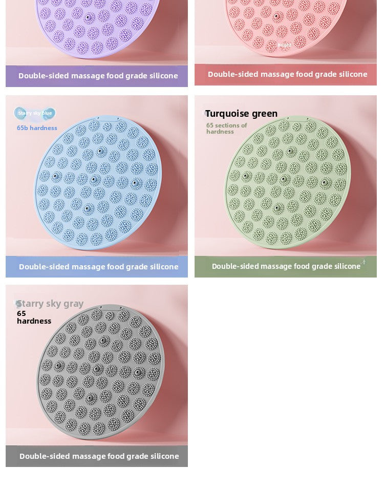 Silicone Acupressure Mat Double-Sided Foot Massage Pad with Magnetic Therapy for Home Use, Thickened Ultra Slow Running Meridian Running Mat Foot Massage Mat