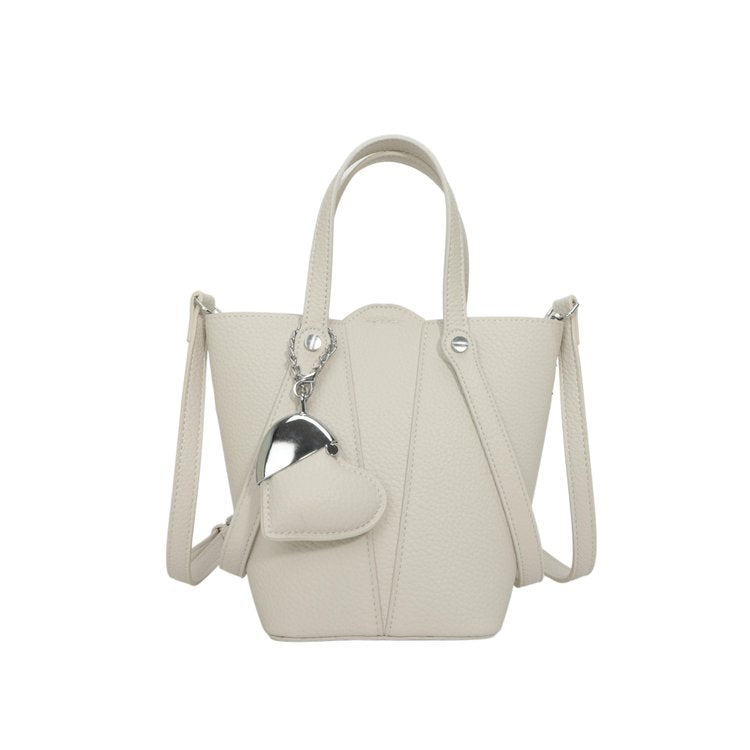 Single Shoulder Bucket Bag PU Zipper 2025 Spring Women's Bag One Size