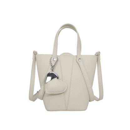 Single Shoulder Bucket Bag PU Zipper 2025 Spring Women's Bag One Size