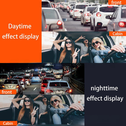 Four-Lens Surveillance Dash Cam HD 1080P Front Left Right Rear with Reversing Image.