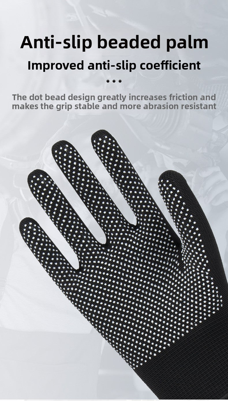 FOR WHOLE SALE ONLY PRICE ON REQUEST                                         Labor Protection Gloves Nylon Non-Slip Dotted Gloves Driving Handling Express Thin 13-Pin Touch Screen Dotted Work Gloves