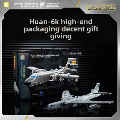 Wonderful Building Blocks Great Power Heavy Equipment Series Boom6K-Bomber Military Assembly Model Boy Toy Gift23032