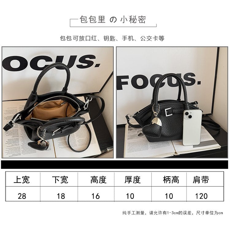 Zipper Tote Bag Women's Bag PU2025 Spring One Size Crossbody Handbag