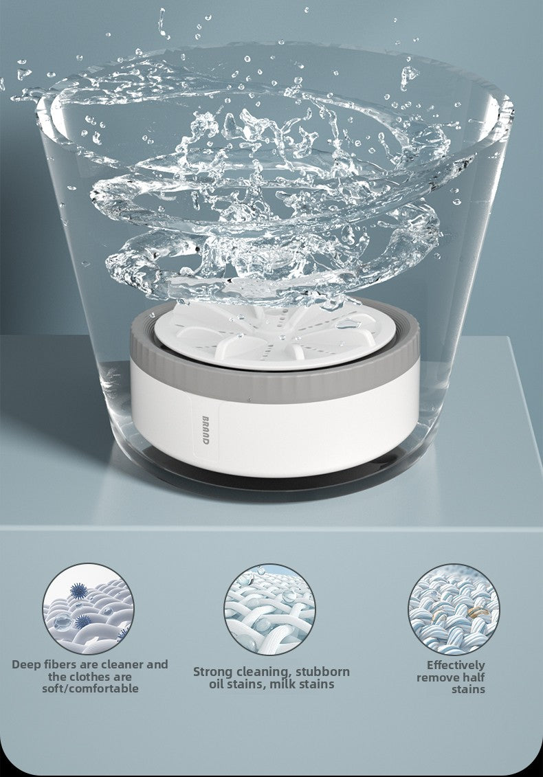New Portable Turbo Underwear Washing Machine Fully Automatic Mini Sock Washing Artifact Dormitory Special Underwear Washing Machine
