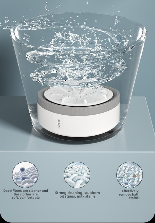 New Portable Turbo Underwear Washing Machine Fully Automatic Mini Sock Washing Artifact Dormitory Special Underwear Washing Machine
