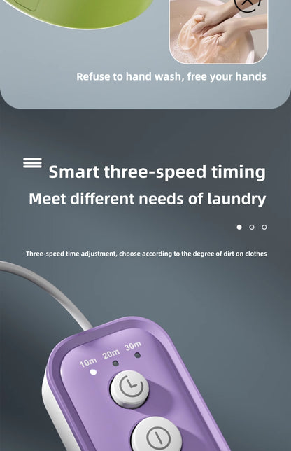 New Portable Turbo Underwear Washing Machine Fully Automatic Mini Sock Washing Artifact Dormitory Special Underwear Washing Machine