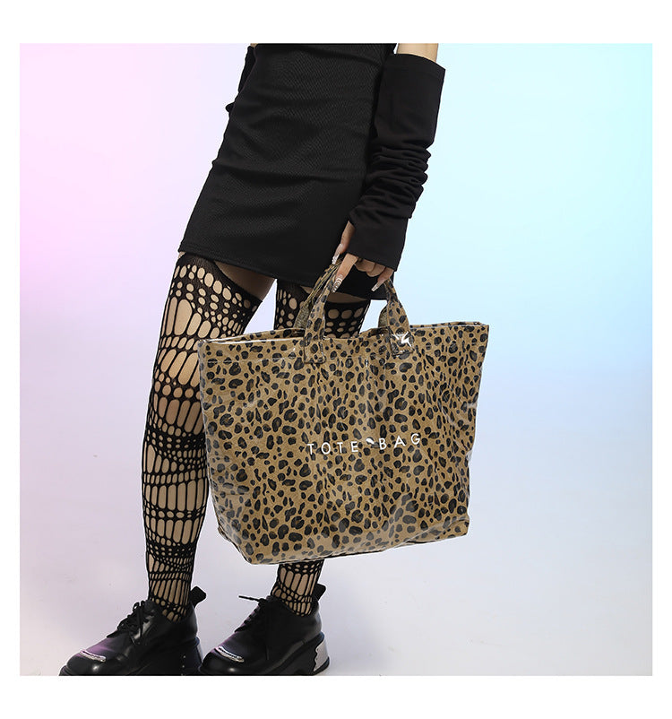 Leopard Print Handheld Large Bag Tote Bag