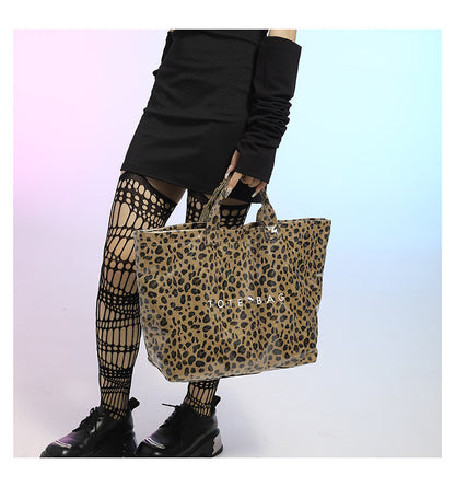 Leopard Print Handheld Large Bag Tote Bag