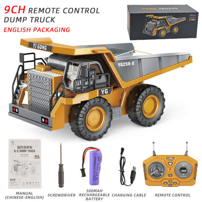Children's Electric Toy Light and Sound Engineering Vehicle1:20Track Alloy Remote Control Excavator Model