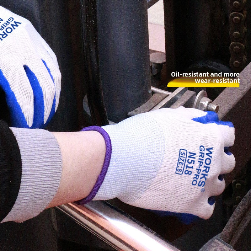 FOR WHOLE SALE ONLY PRICE ON REQUEST                     Nitrile Rubber Coated Labor Protection Gloves for Construction Site Work, Thickened, Wear-resistant, Odorless, Breathable Nylon Latex Work Gloves