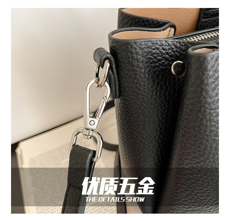 Women's Bag Zipper PU One Size 2025 Summer Basket Bag Shoulder Bag