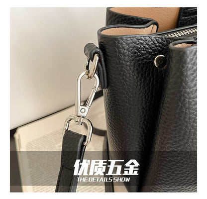 Women's Bag Zipper PU One Size 2025 Summer Basket Bag Shoulder Bag