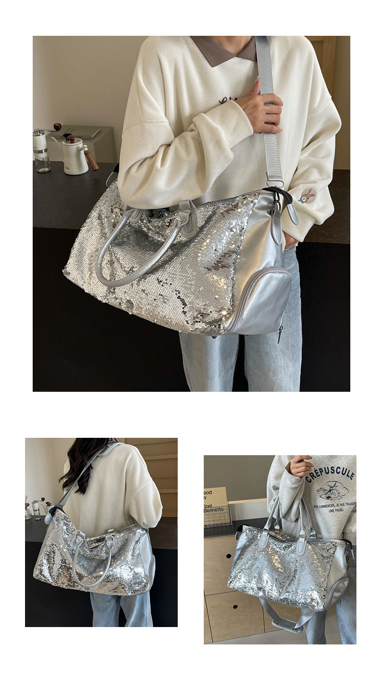 Sequin fashion Large Capacity Travel Bag