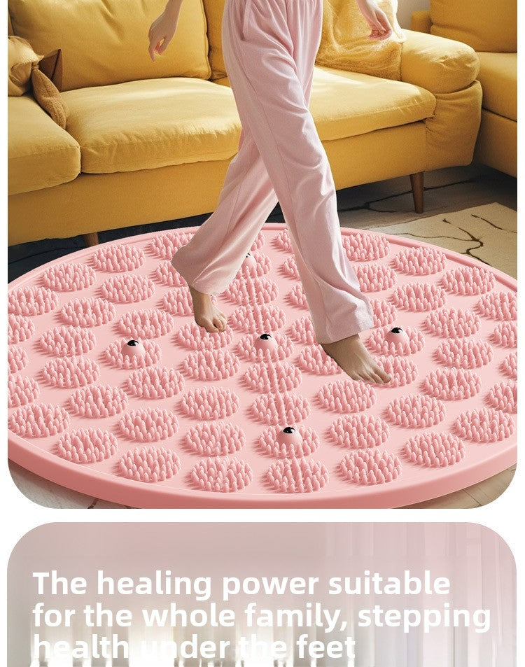 Silicone Acupressure Mat Double-Sided Foot Massage Pad with Magnetic Therapy for Home Use, Thickened Ultra Slow Running Meridian Running Mat Foot Massage Mat