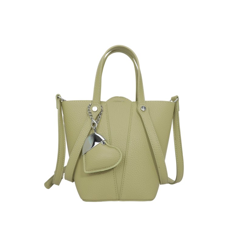 Single Shoulder Bucket Bag PU Zipper 2025 Spring Women's Bag One Size