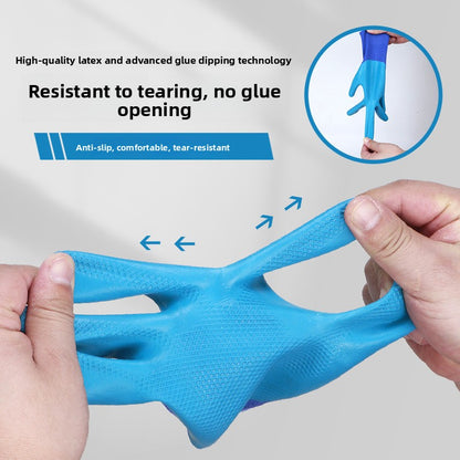 FOR WHOLE SALE ONLY PRICE ON REQUEST                   Abrasion-Resistant King Labor Protection Gloves Physical Embossed Anti-Slip Construction Steel Worker Logistics Moving Auto Repair Transport Latex Coated Gloves