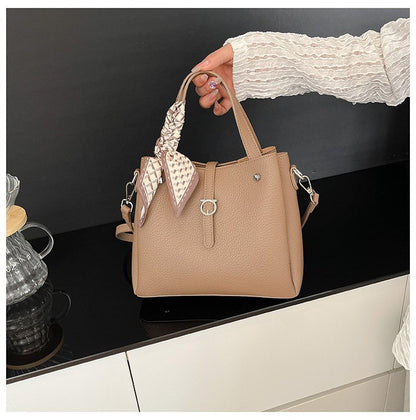 Magnetic Buckle Shoulder Bag Women's Bag 2025 Spring Tote Bag PU One Size
