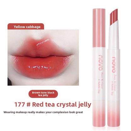 NOVO Charming Translucent Moisturizing Lipstick, Waterproof, Long-lasting, Non-fading, Brightening, Natural Look,