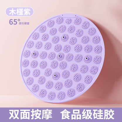 Silicone Acupressure Mat Double-Sided Foot Massage Pad with Magnetic Therapy for Home Use, Thickened Ultra Slow Running Meridian Running Mat Foot Massage Mat
