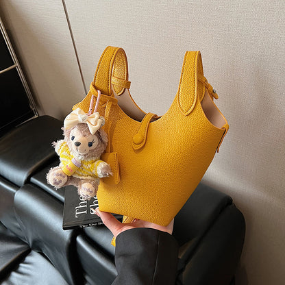 Niche Design Sense Simple Commuting Versatile Bucket Bag