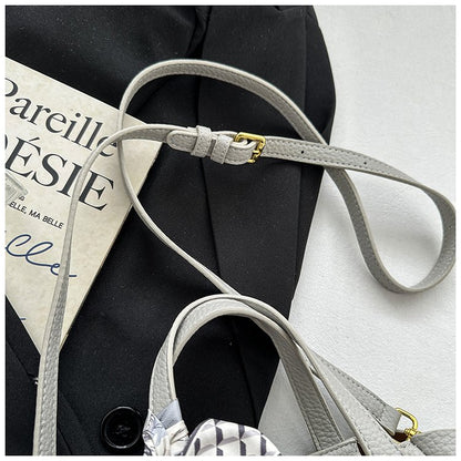 Women's Bag Vegetable Basket Bag PU Zipper Crossbody Handbag One Size