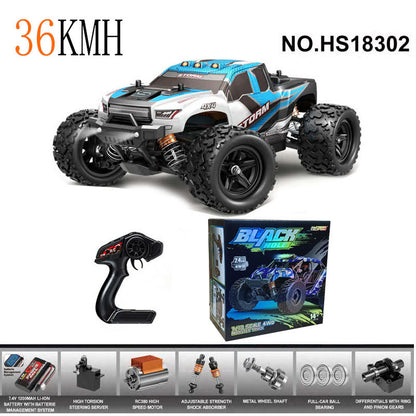Cross-Border1/18Brushed High-Speed Four-Wheel Drive2.4G Full Scale Professional RC Remote Control Competitive Climbing Off-Road Big Wheel