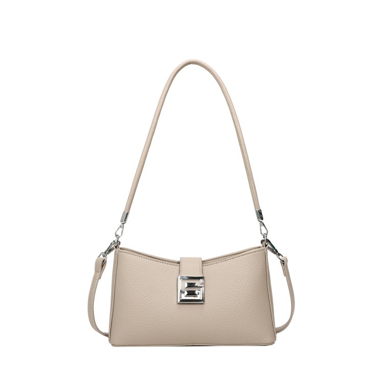 Small Square Bag with Stitching PU Zipper Women's Shoulder Bag One Size