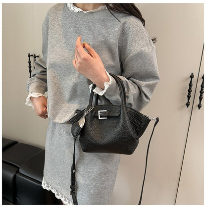 Zipper Tote Bag Women's Bag PU2025 Spring One Size Crossbody Handbag