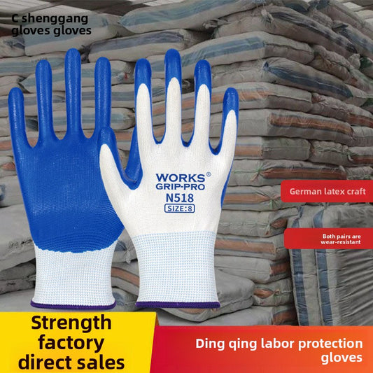 FOR WHOLE SALE ONLY PRICE ON REQUEST                     Nitrile Rubber Coated Labor Protection Gloves for Construction Site Work, Thickened, Wear-resistant, Odorless, Breathable Nylon Latex Work Gloves