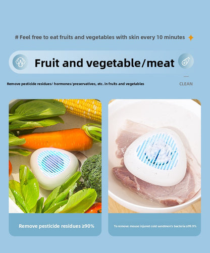Custom Household Small Fruit Washer Tableware Vegetable Meat Purifier USB Hydroxyl Purifier