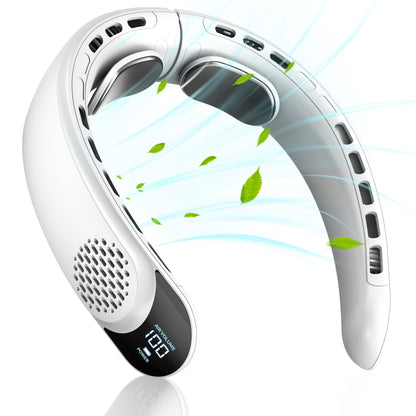 Premium New Neck Hanging Fan Silent Cooling Mini USB Neck Hanging Small Fan Rechargeable Long Battery Life