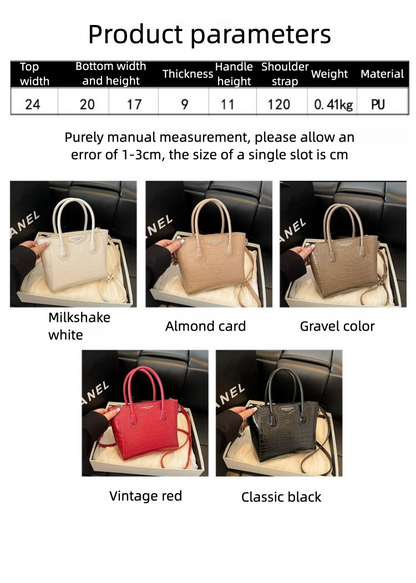 Single Shoulder Crossbody Handbag Zipper Women's Bag PU