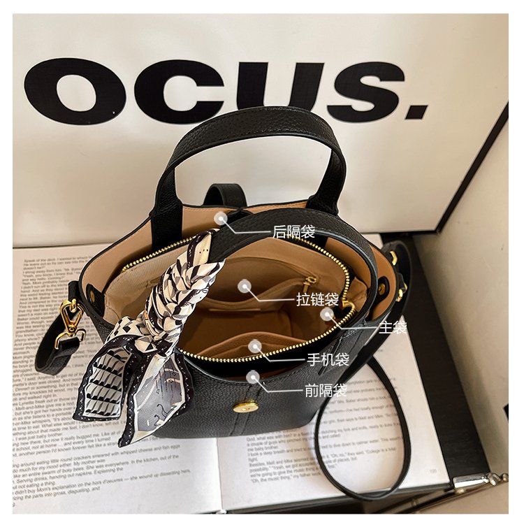 One Size Bucket Bag Vegetable Basket Bag Women's Bag PU