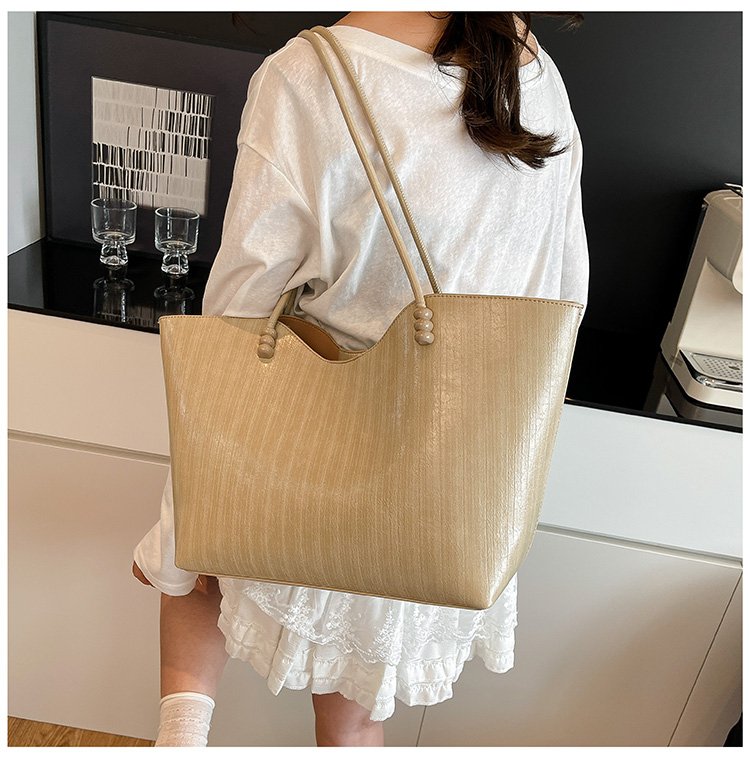 Shoulder Bag One Size Women's Bag Zipper PU 2025 Autumn Tote Bag