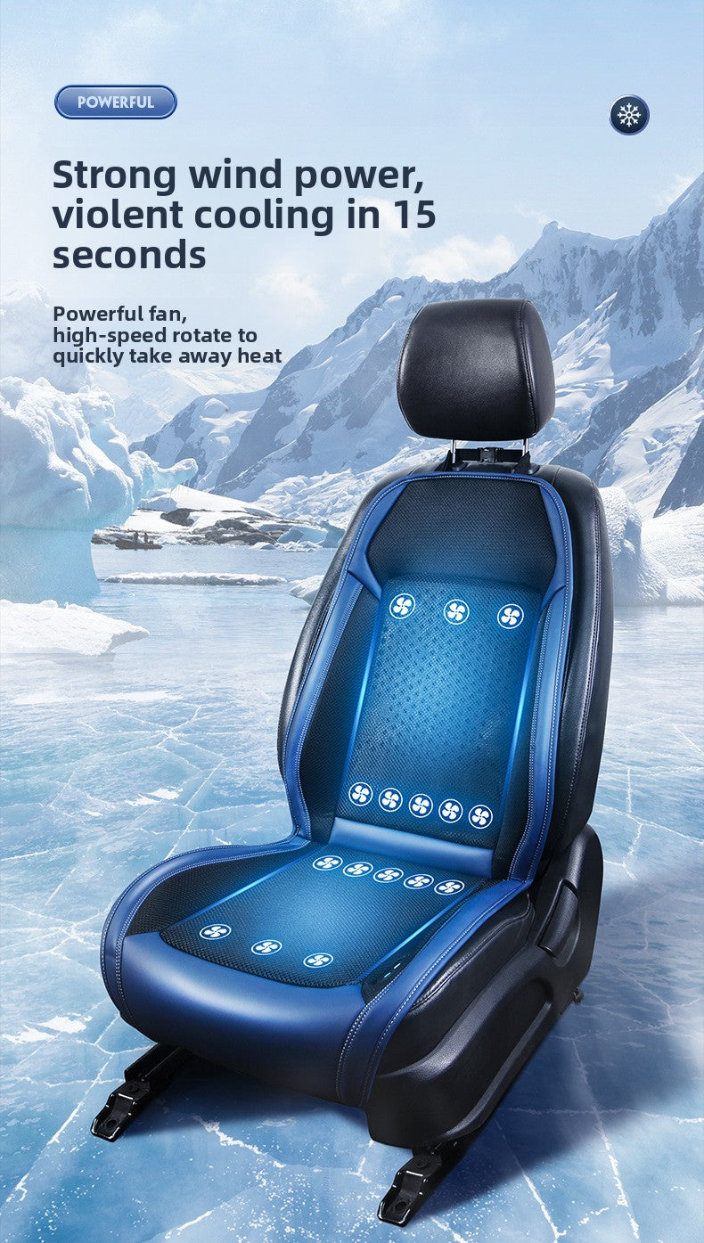 Summer Car Ventilation Seat Cushion Cooling Seat Pad Summer Cool Air Breathable Heat Dissipation Cooling Pad Truck Backrest with Fan