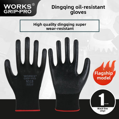 FOR WHOLE SALE ONLY PRICE ON REQUEST                     Nitrile Rubber Coated Labor Protection Gloves for Construction Site Work, Thickened, Wear-resistant, Odorless, Breathable Nylon Latex Work Gloves