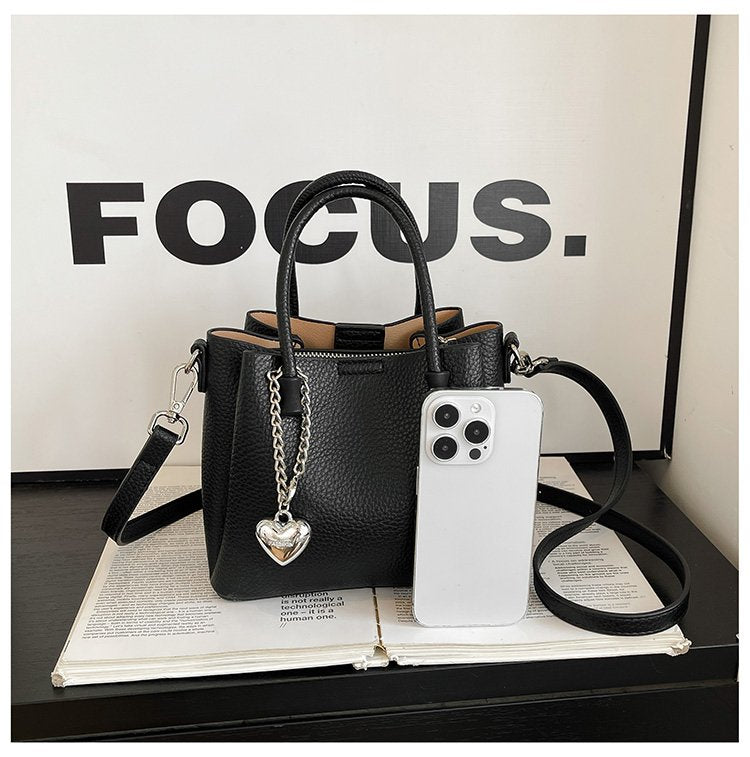 Women's Bag Zipper PU One Size 2025 Summer Basket Bag Shoulder Bag