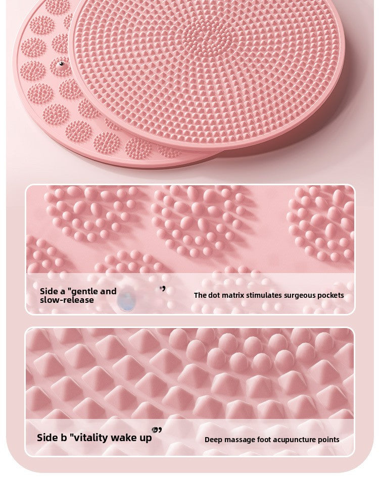 Silicone Acupressure Mat Double-Sided Foot Massage Pad with Magnetic Therapy for Home Use, Thickened Ultra Slow Running Meridian Running Mat Foot Massage Mat