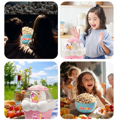 Toys Children's Mini Popcorn Machine Electric Fully Automatic Multi-Functional Small Home Appliance Pretend Play Popcorn Maker for Home Use