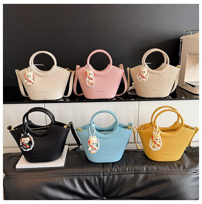 Bucket Bag One Size 2025 Spring Shoulder Bag Zipper PU Women's Bag