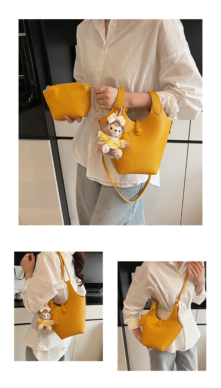 Niche Design Sense Simple Commuting Versatile Bucket Bag