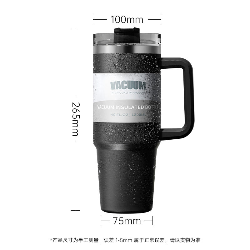 40oz Car Cup Large Capacity Insulated Cup Ice Cup304Stainless Steel Car Cup Cold Preservation