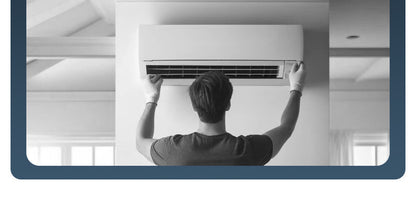 Aiden Kitchen Air Conditioner2025New Model Cooling Wall-Mounted Fan High Wind Power Rechargeable Fan for Home Use with Remote Control