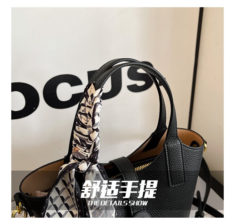 One Size Bucket Bag Vegetable Basket Bag Women's Bag PU