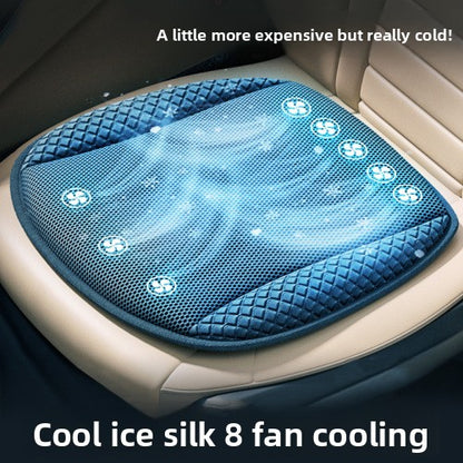 Summer Car Ventilation Seat Cushion Cooling Seat Pad Summer Cool Air Breathable Heat Dissipation Cooling Pad Truck Backrest with Fan