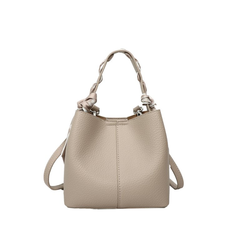 Women's Bag PU One Size Bucket Bag Magnetic Buckle Shoulder Bag