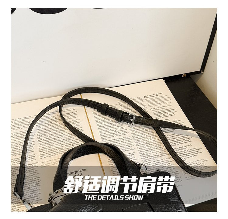 Women's Bag One Size PU Bucket Bag Zipper Shoulder Bag